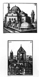 La mosquée Atik Ali Pasha et un cimetière à Constantinople, 1576